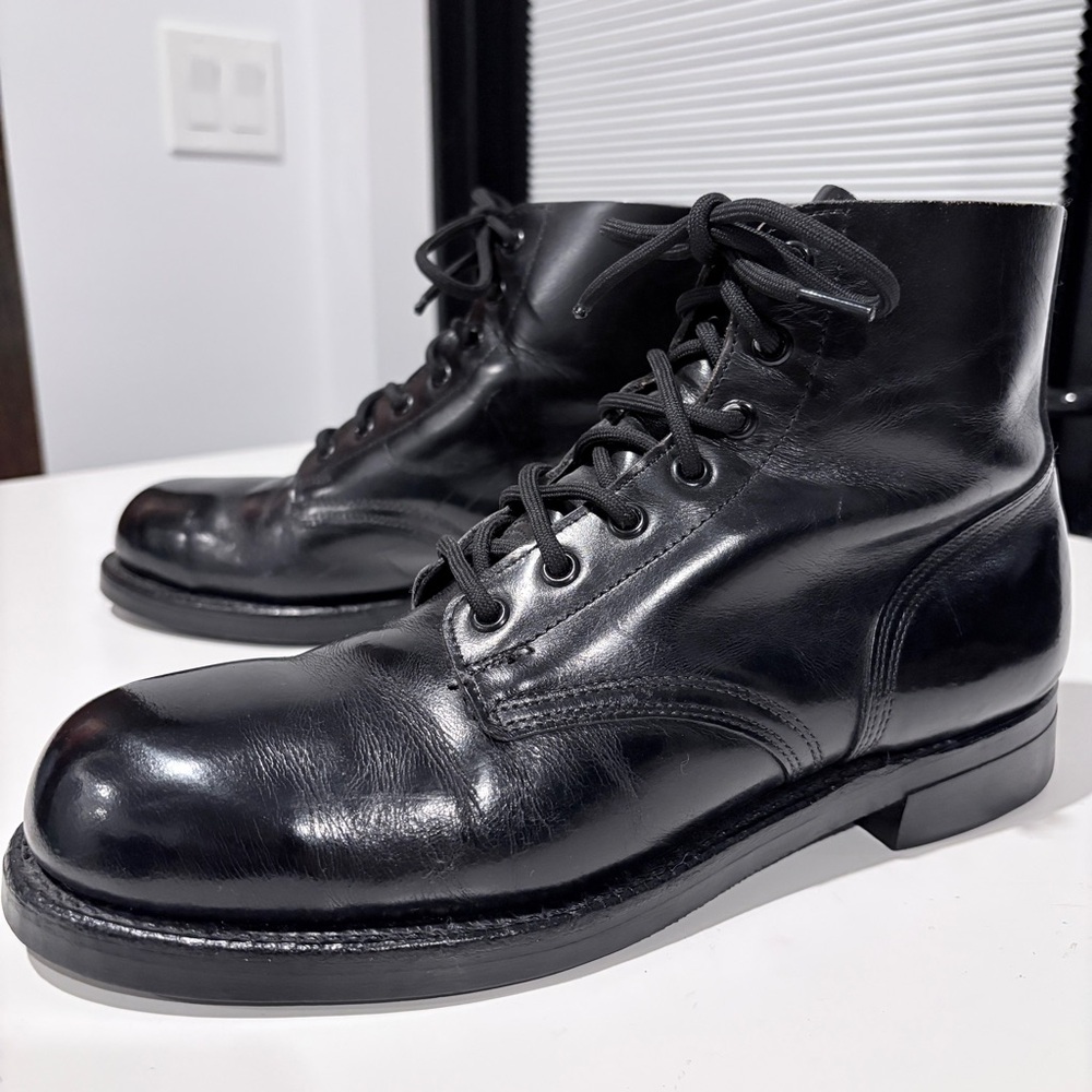 Vintage Black Military Boots